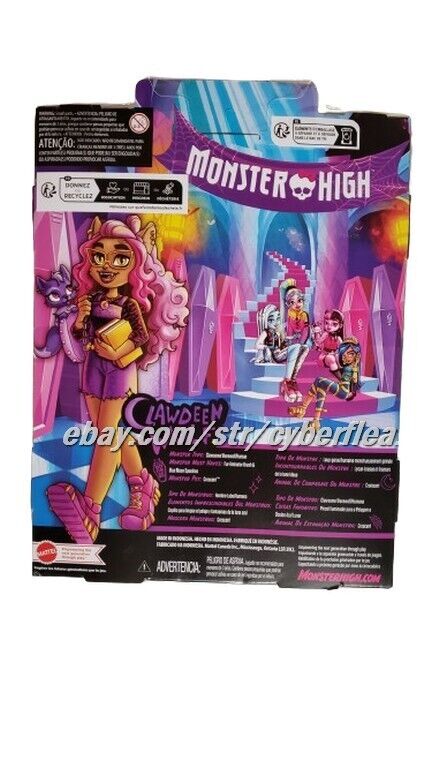 Monster High CLAWDEEN WOLF w/Crescent Pet Fashion Doll