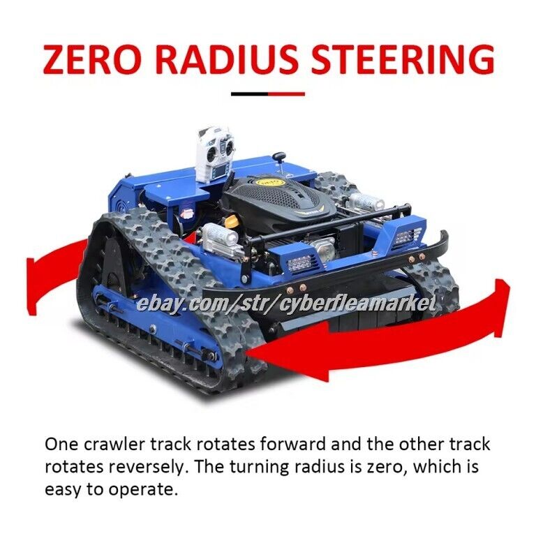 Remote Control Track Lawn Mower with EPA RATO Engine (BLUE) -South Carolina