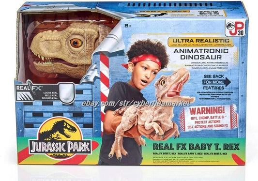 Jurassic Park World REAL FX BABY T-REX Realistic Animatronic Dinosaur Puppet