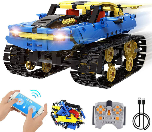  STEM Remote Control Building Kit, R/C TRACKED Off-Road Vehicle with lights