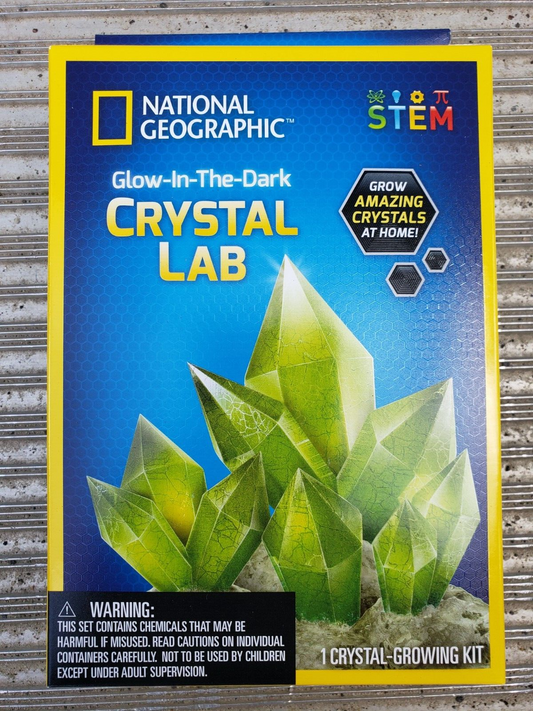 National Geographic Glow-in-the-Dark Crystal Lab Grow Kit - STEM Kids Craft