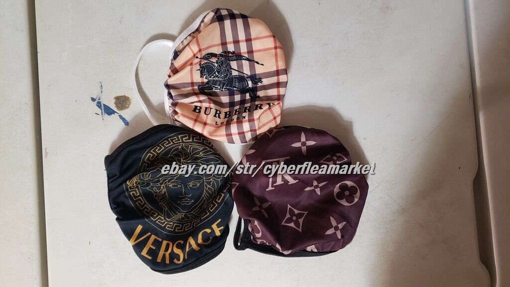 Designer Tri Pak - Monogram Reusable Face Mask - Tri  Designer Masks