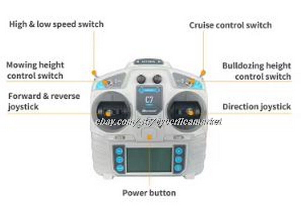 Remote Control Track Lawn Mower with EPA RATO Engine (BLUE) -South Carolina