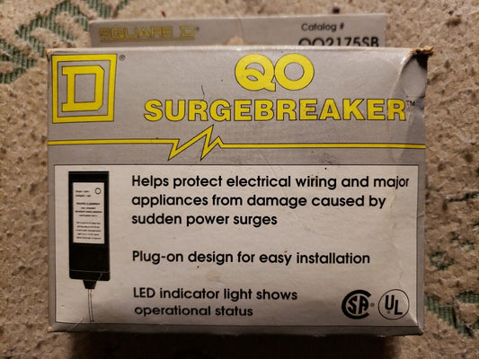 1- SQUARE D QO2175SB SURGEBREAKER SURGE PROTECTIVE DEVICE QO NEW OLD STOCK