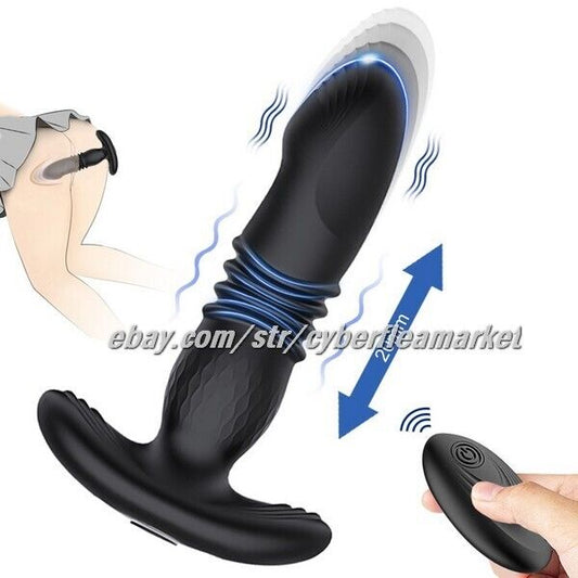 Vibrating Thrusting Massager Vibrator Dildo Anal Butt Plug Sex Toys
