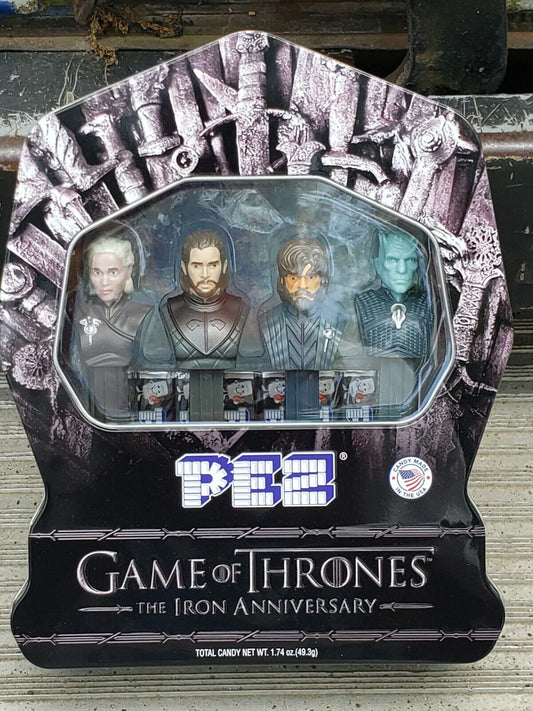 PEZ Gift Tin GAME OF THRONES Sealed IRON ANNIVERSARY John Snow ++ NEW  FREE SHIP