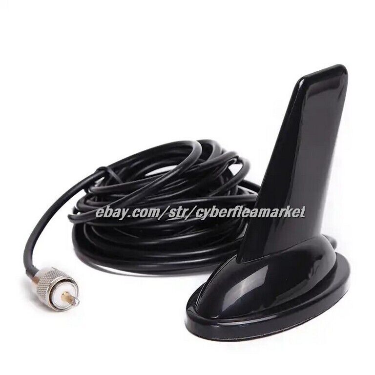 144/430MHz Dual Band Shark Fin Design Magnetic High Gain Antennas Ham Radios