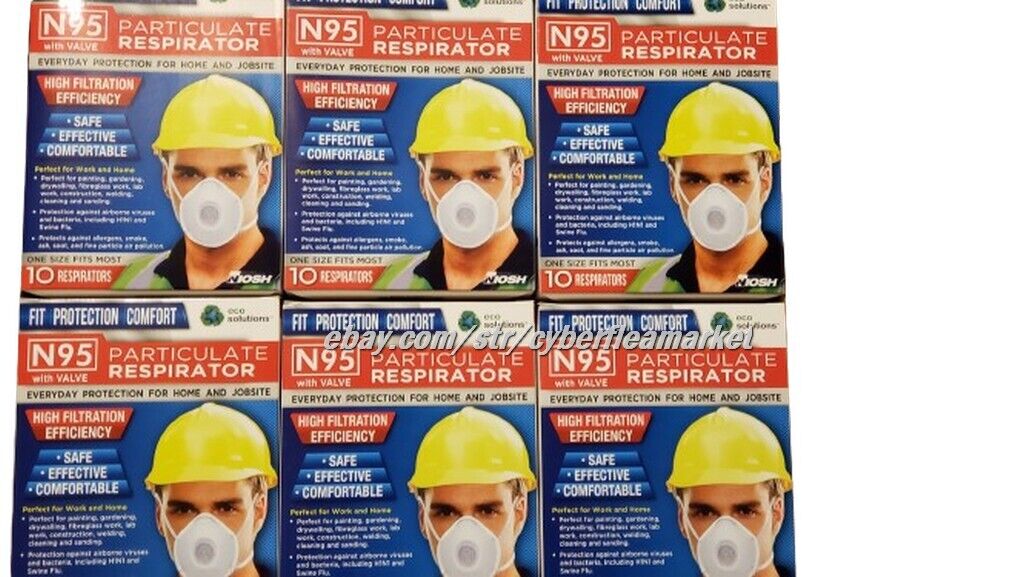 Eco Solutions Particulate Respirator Exhalation Valve NIOSH Protection MASKS