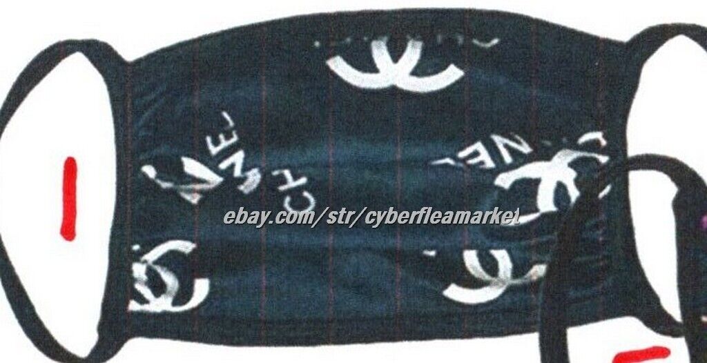 High Fashion Monogram Reusable Face Mask - Various Designer Masks