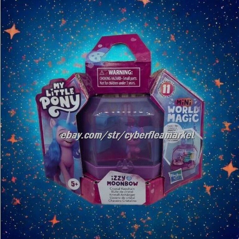 My Little Pony Izzy Mini World Moonbow Crystal Keychain  Mini World Magic Hasbro