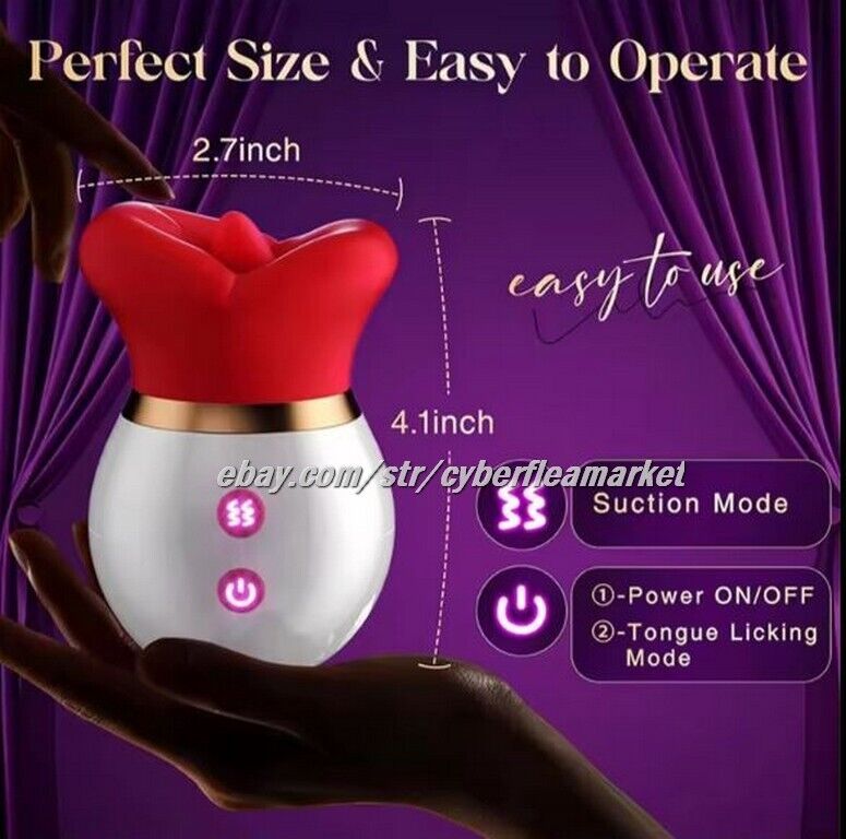 Tongue Licking Sucking Vibrator Nipples Anal Clit Stimulator Sex Toys for Women