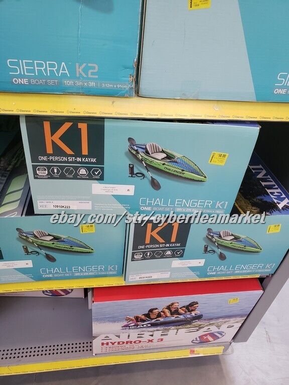 Intex Sierra K2 Inflatable Kayak Oars Hi-Output Pump Carry Bag Free Shipping