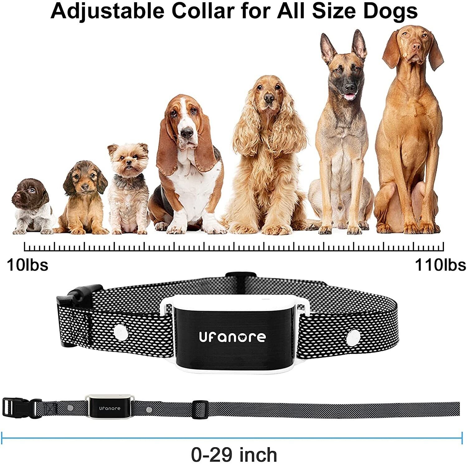 UFANORE Dog Training Collar with Remote Dog Shock with Beep/Vibration/Shock