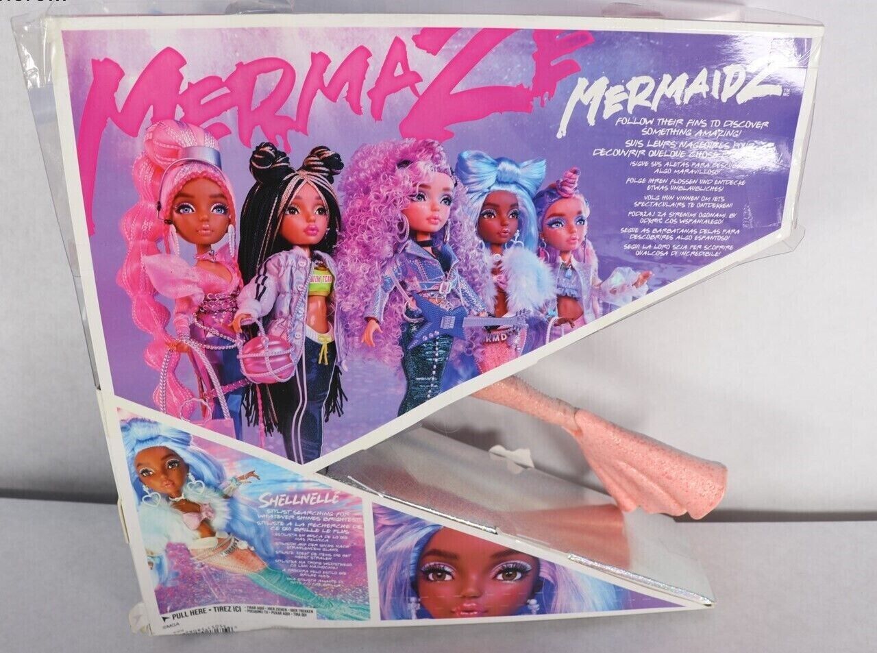 NEW Mermaze Mermaidz Color Change Shellnelle Mermaid Fashion Doll & Accessories