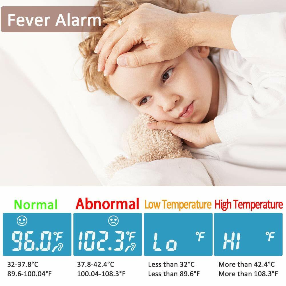 Ear & Forehed Digital Infared C&F Adjustable Thermometer - 1 sec measurement