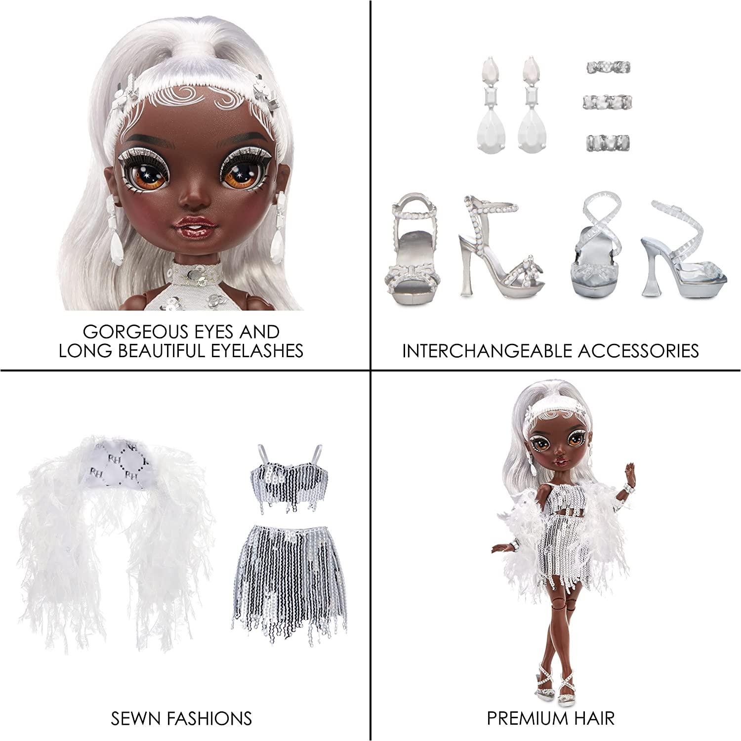 MGA Rainbow High Marisa Golding- Robin Sterling- Ayesha Sterling- Deluxe Closet