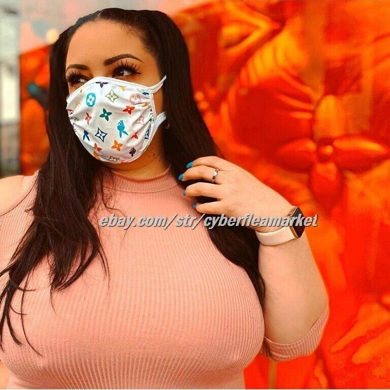 High Fashion Monogram Reusable Face Mask - Various Designer Masks