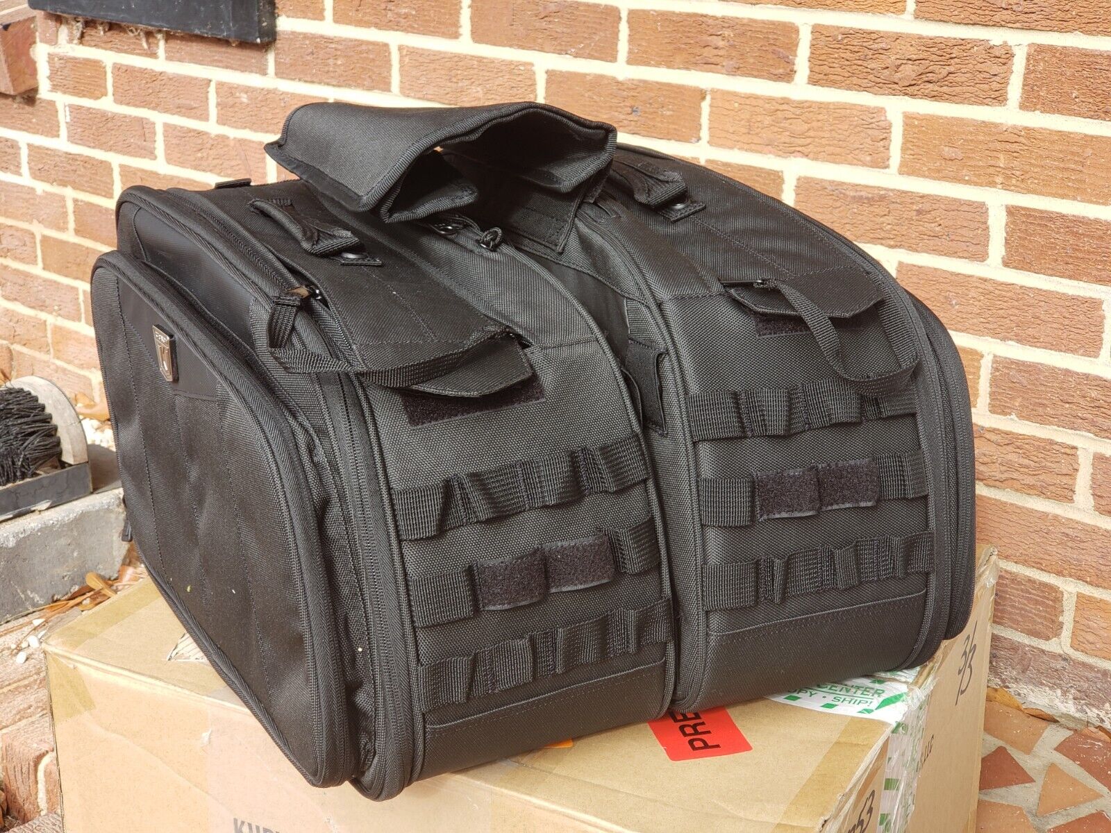 KURYAKYN Momentum Outrider Saddlebags BLACK Motorcycle bag 5209