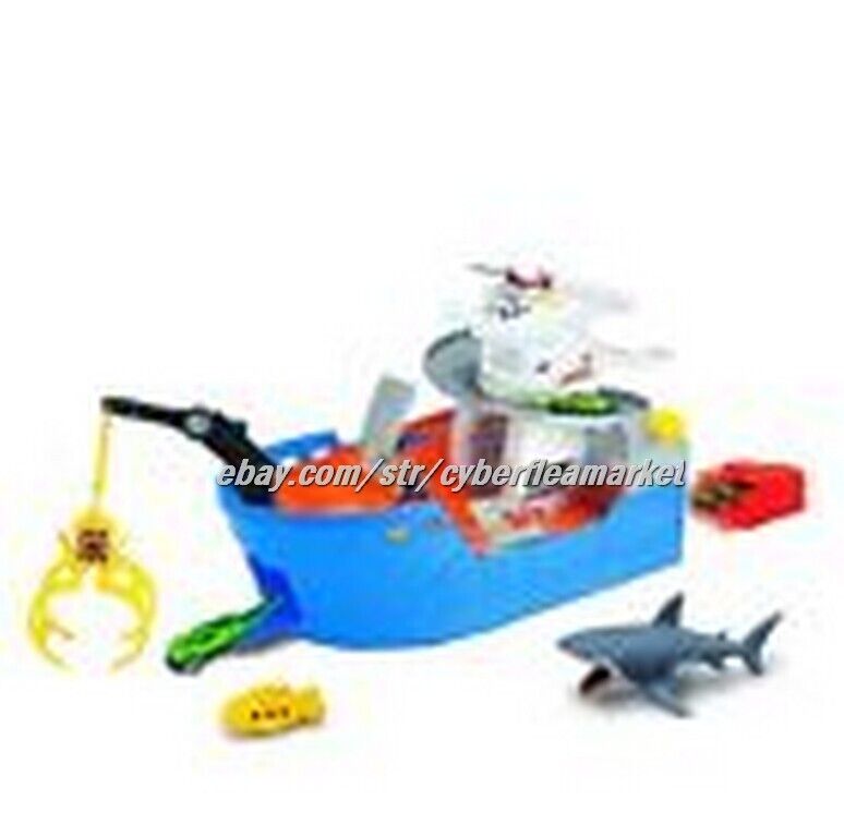 Adventure Force Shark Attack Water Safe, Toy Boat, Die-Cast Vehicle Playset