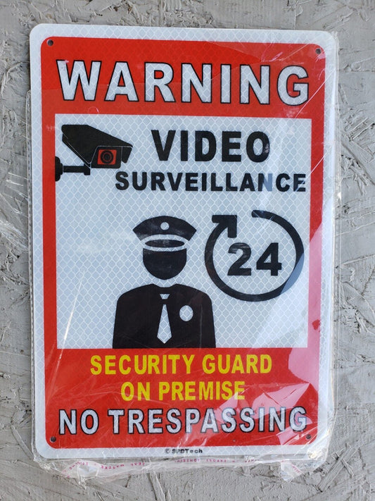 Warning Security Cameras In Use ~  Video Surveillance Camera Sign