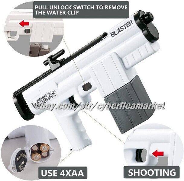 Electric Water Squirt Guns Battery Operated Automatic NEW!!
