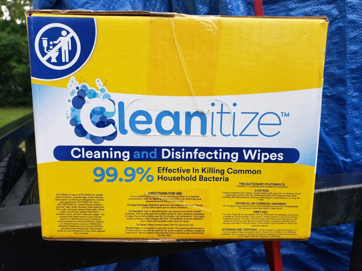 Cleanitize Cleaning And Sanitizing Wipes Case / 6 Packs 72 Count Each 432 Total