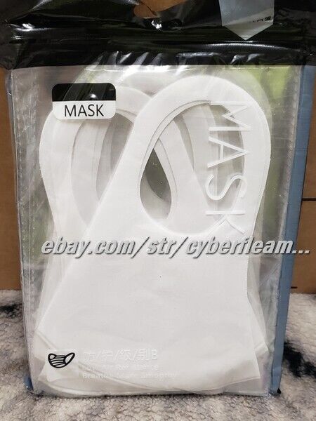 LIGHTWEIGHT REUSABLE WASHABLE 10 PACK FACE MASK - BLACK, BLUE, PINK, WHITE, GREY
