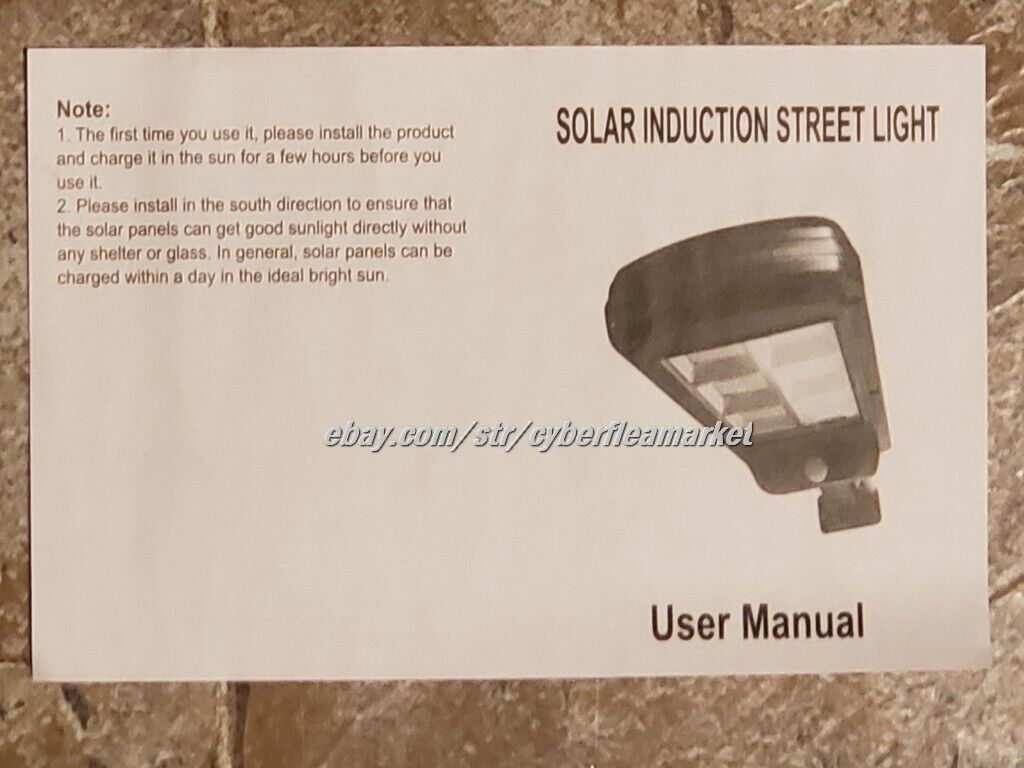 TWO Outdoor Mini Solar Street Light Motion Sensor Lamp Dusk-To-Dawn Sensor Lamp