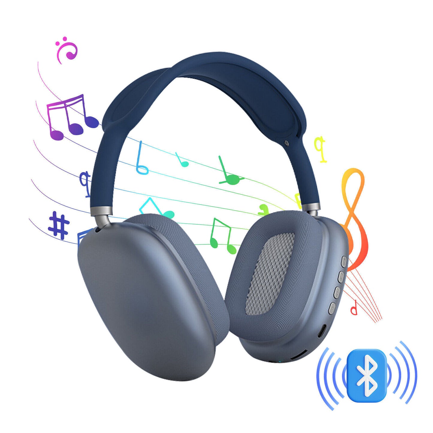 P9 Wireless BT Headphones Over-Ear Headset With Microphone Noise Cancelling