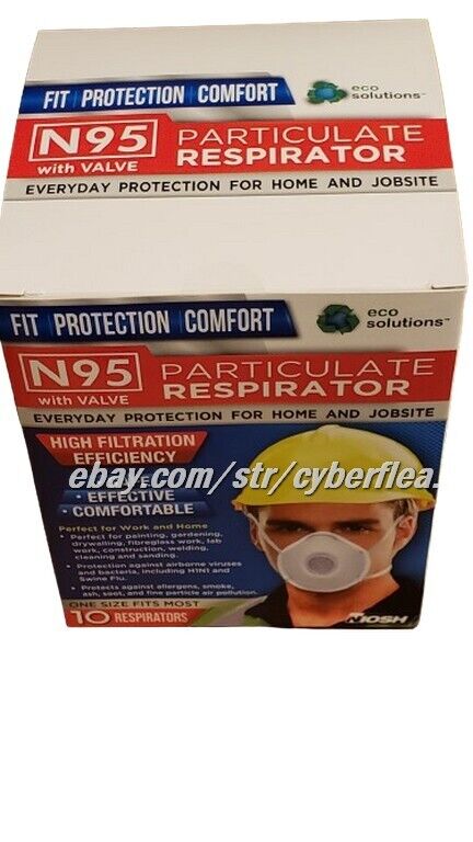 Eco Solutions Particulate Respirator Exhalation Valve NIOSH Protection MASKS