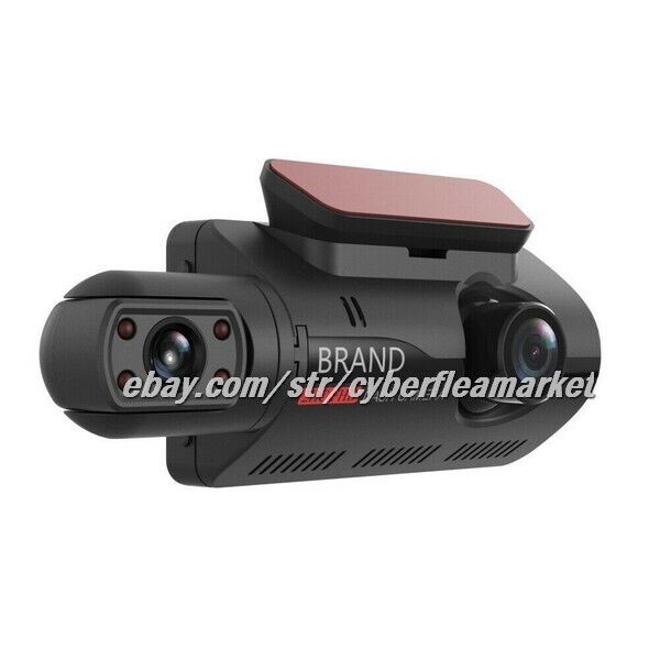 1080P Dual Lens Car DVR Dash Cam Video Recorder G-Sensor Front and Inside Camera