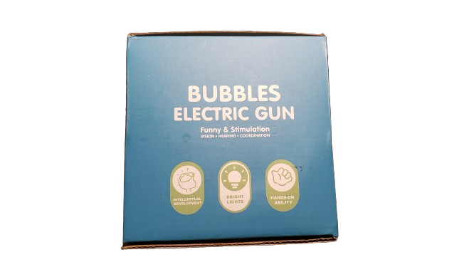 NEW Electric Bubble Gun - BLUE 33-Holes, Rechargeable NEW AS IS