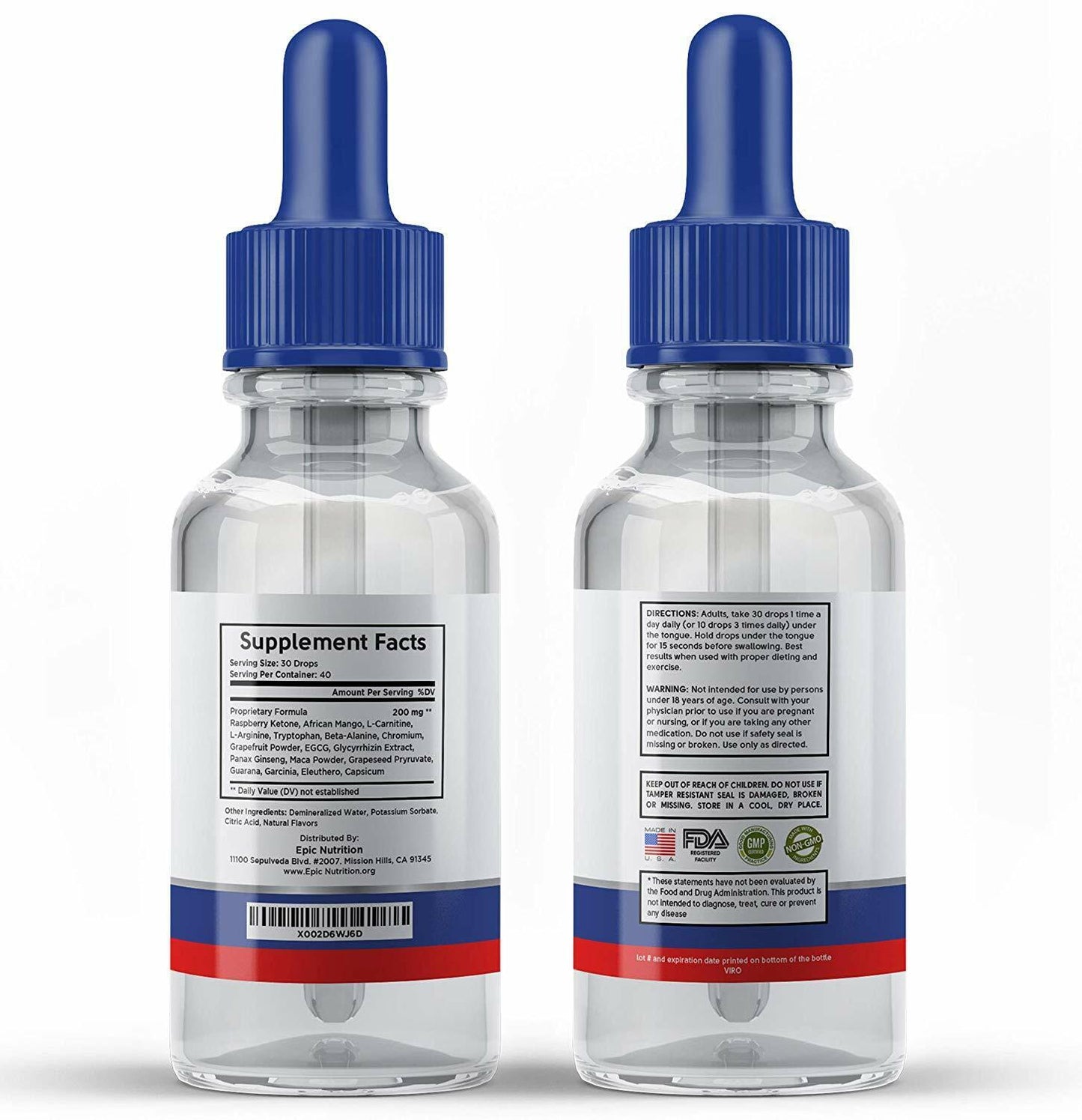 Keto Liquid Drops - Carb-Free Sublingual Ketones - Supports Ketosis Diet, 
