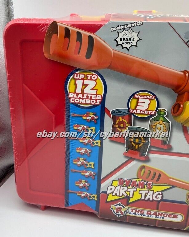 NEW - Ryan's Dart Tag - The Ranger Build'n'Blast Case SEALED - RED