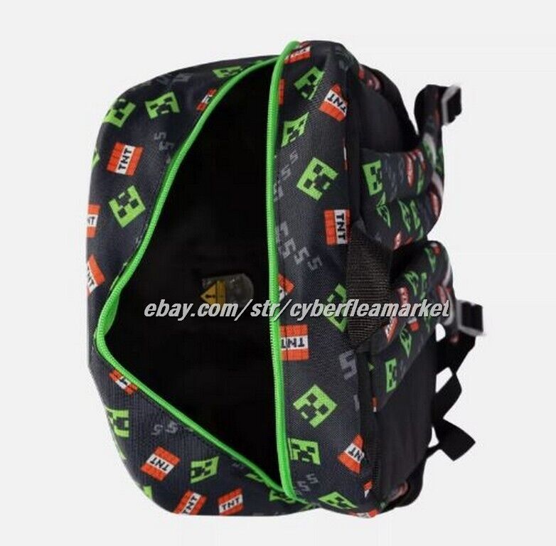 Minecraft TNT Boys 17" Light Up & Minecraft Survival mode w headphone backpacks
