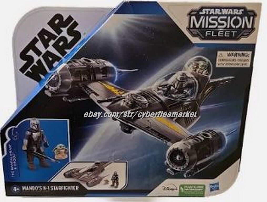 NEW STAR WARS Mission Fleet Mando's N1 Starfighter Grogu & Mandalorian Figure