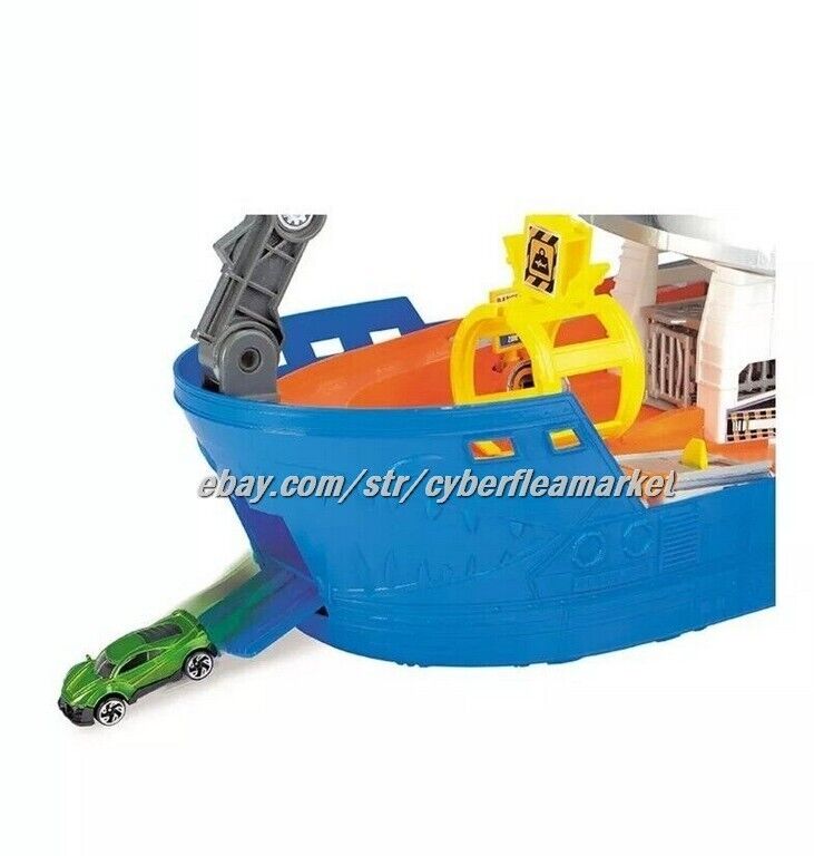 Adventure Force Shark Attack Water Safe, Toy Boat, Die-Cast Vehicle Playset
