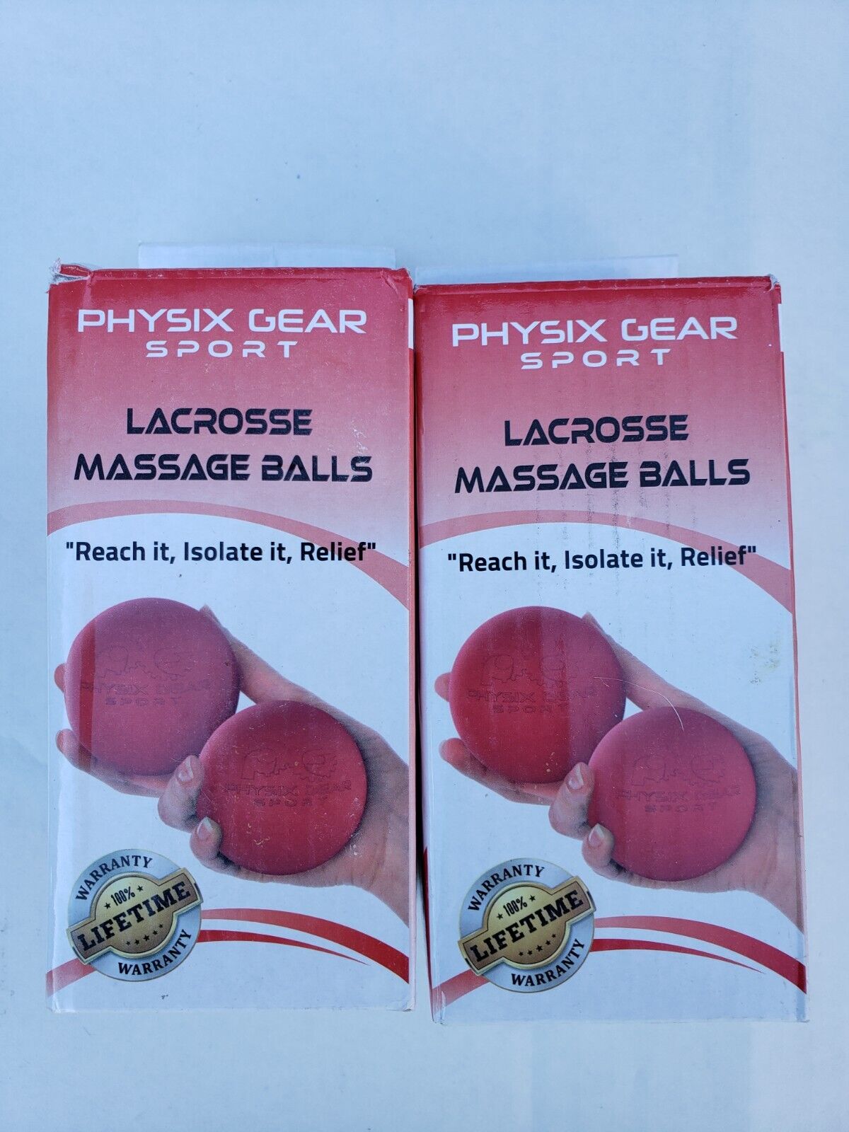 Lacrosse Balls Roller by Physix Gear Massage Set for Plantar Fasciitis 2BALL SET