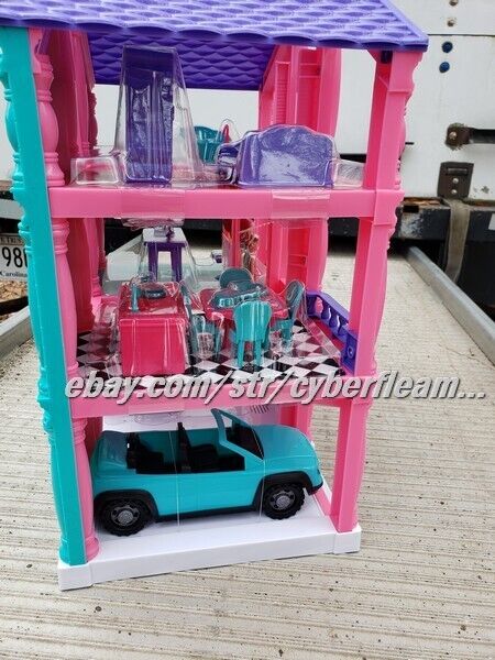 Kid Connection 3-Story Dollhouse Play Set with Working Garage and Elevator