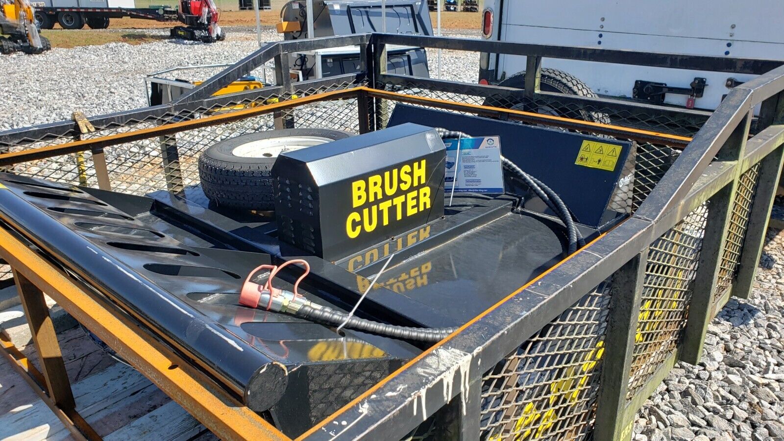 SSRC72 72" Skid Steer Attachment Heavy Duty Brush Cutter 16 - 21 GPM 2 Blades