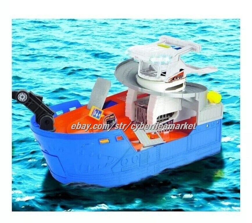 Adventure Force Shark Attack Water Safe, Toy Boat, Die-Cast Vehicle Playset