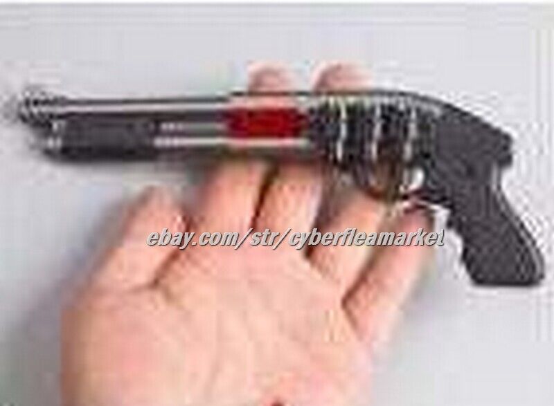 Rubber Band Gun & Mini Metal Folding 6 Shot & Shotgun Keychain