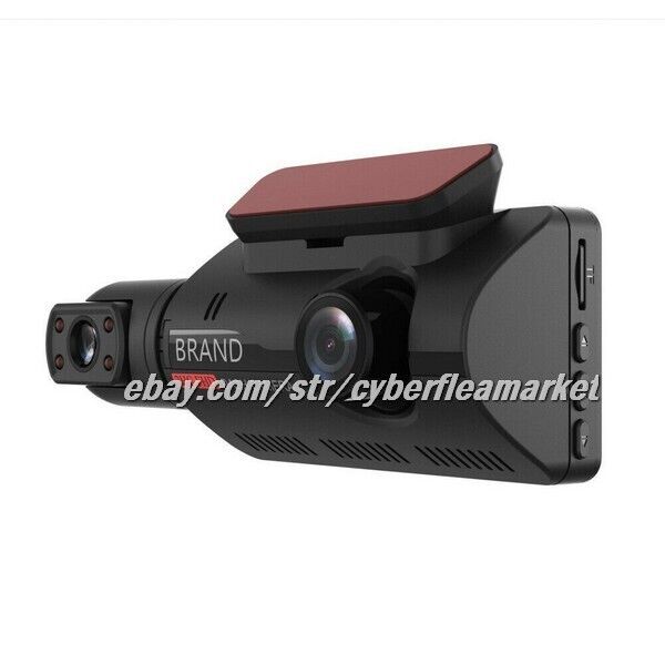 1080P Dual Lens Car DVR Dash Cam Video Recorder G-Sensor Front and Inside Camera