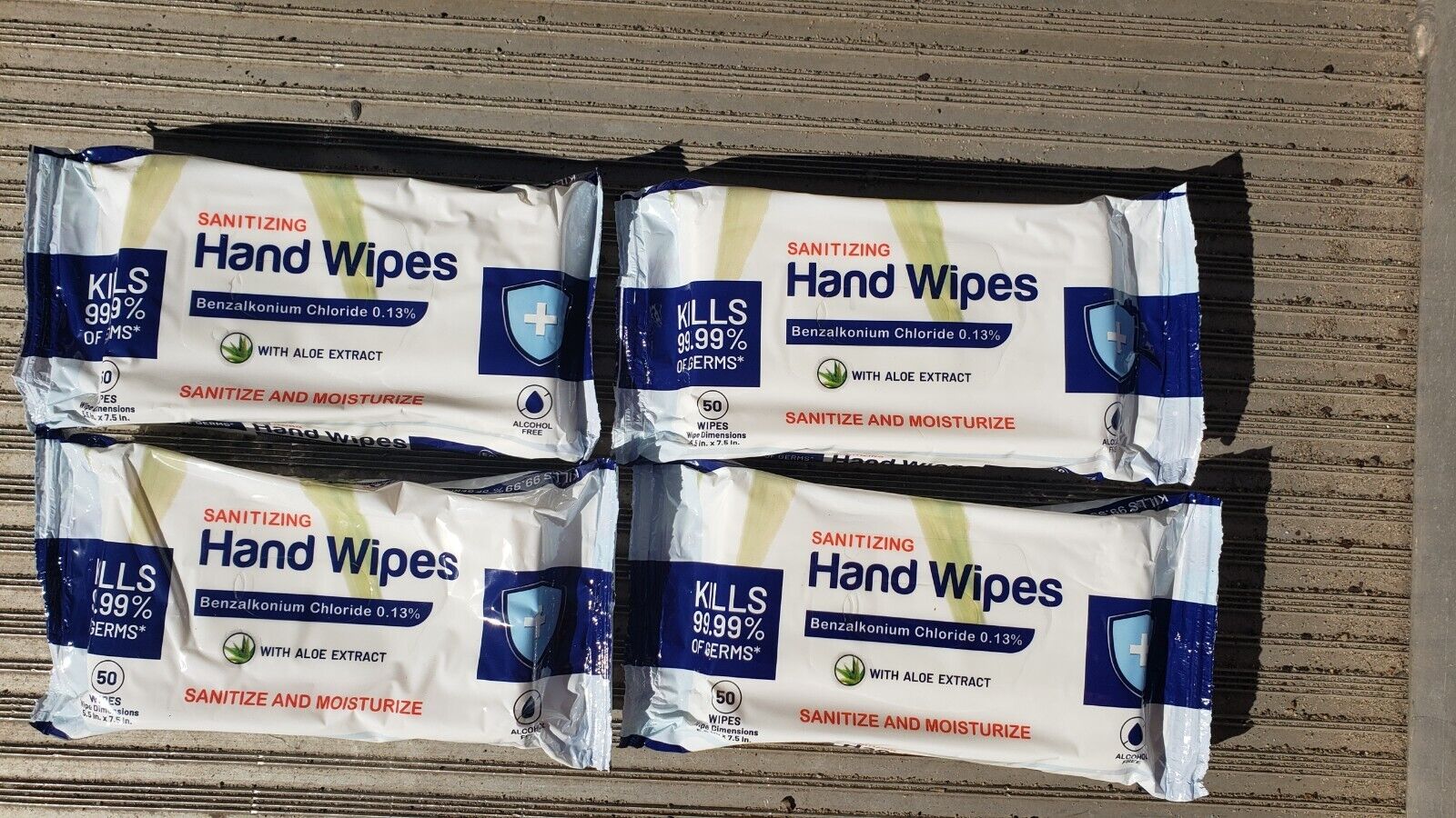 ALOEl wet Sanitizer Wipes 16 PACKS of 50 (800 Wipe)