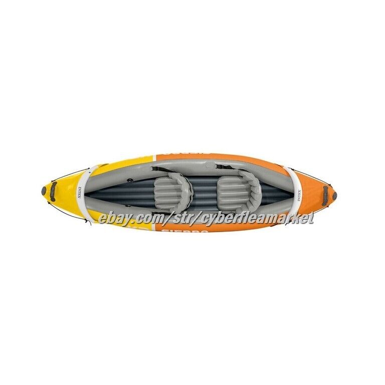Intex Sierra K2 Inflatable Kayak Oars Hi-Output Pump Carry Bag Free Shipping
