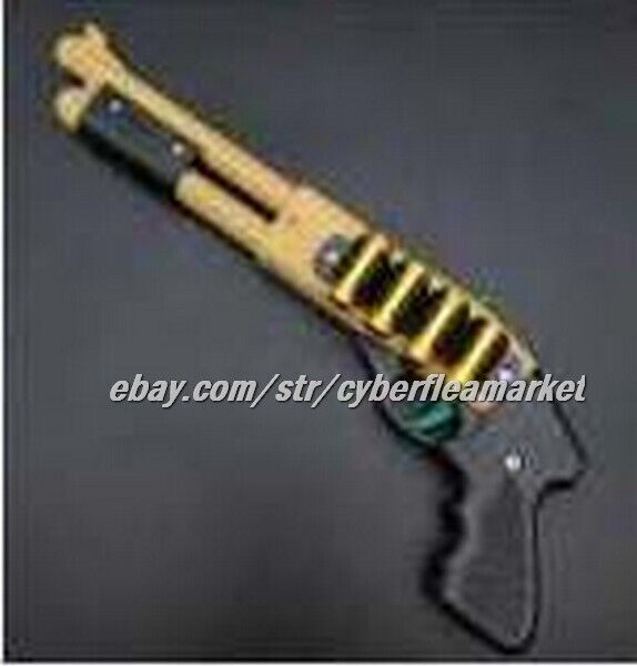 Rubber Band Gun & Mini Metal Folding 6 Shot & Shotgun Keychain