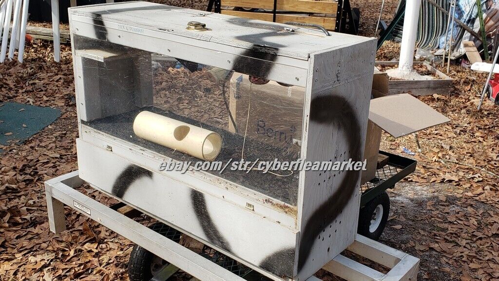 Reptile Enclosure 3*2*2FT ReptileTerrarium REINFORCED Plexiglass/Heated/LOK Cage