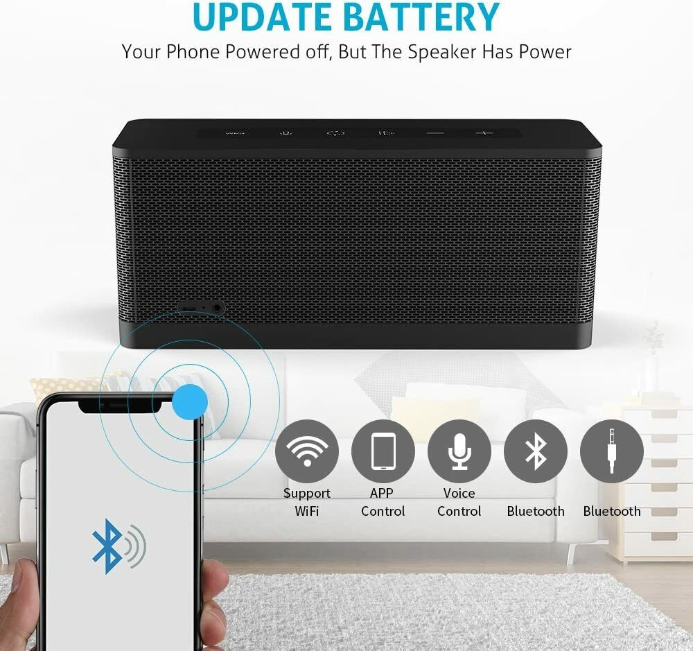 Meidong COWIN 3119 Portable WiFi Bluetooth Speaker Amazon Alexa Multi Room Audio