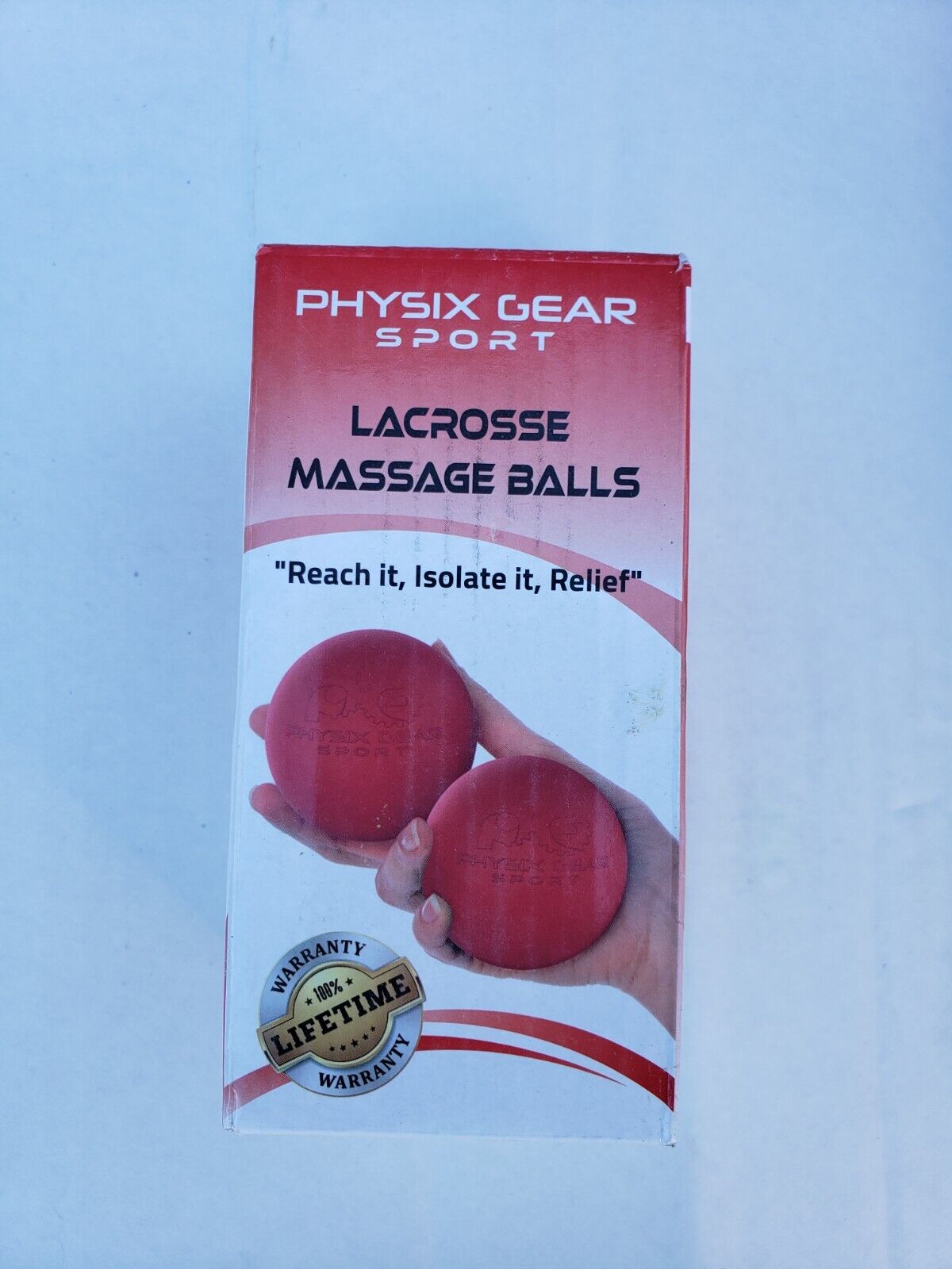 Lacrosse Balls Roller by Physix Gear Massage Set for Plantar Fasciitis 2BALL SET