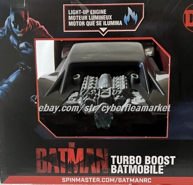New DC THE BATMAN 1:15 Turbo Boost BATMOBILE RC Car Wheelie Action SPIN MASTER